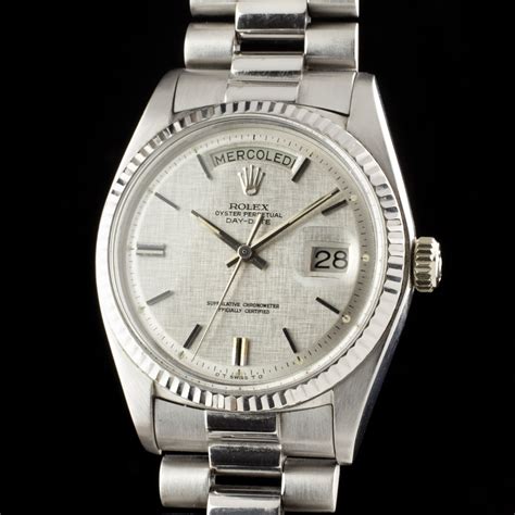 1803 white dial rolex|Rolex 1803 day date.